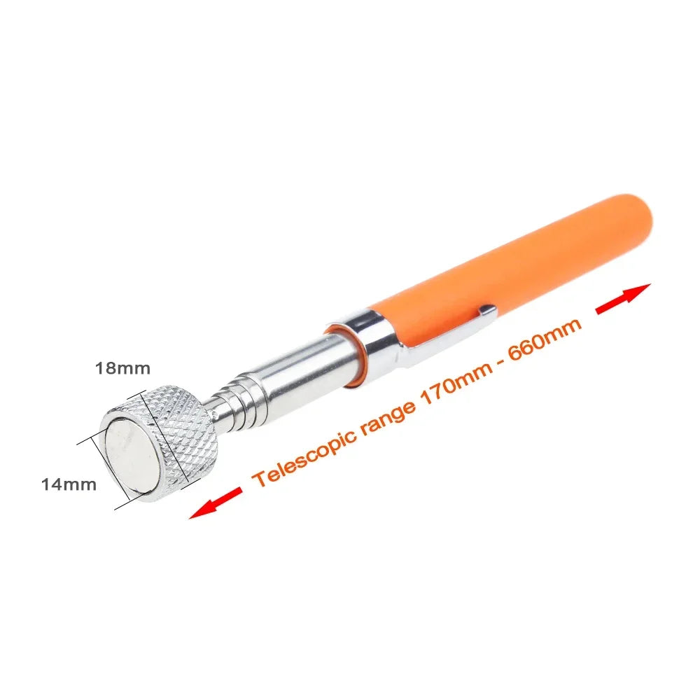 Telescopic Magnetic Pickup Tool with 360° Rotating 